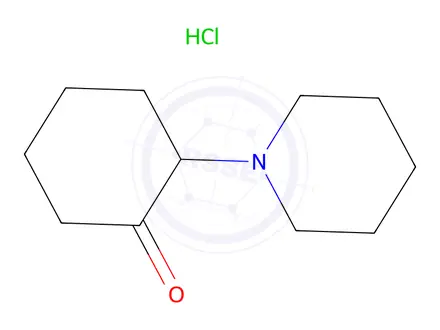 Chemical structure of 2-(piperidin-1-yl)cyclohexan-1-one Hydrochloride