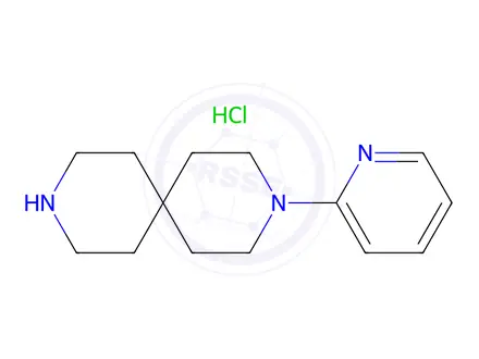 Chemical structure of 3-(Pyridin-2-yl)-3,9-diazaspiro[5.5]undecane hydrochloride