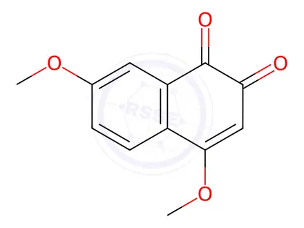 Chemical structure of 4,7-Dimethoxy-1,2-naphthoquinone