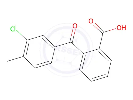 Chemical structure of 2-(3-chloro-4-toluoyl)benzoic acid