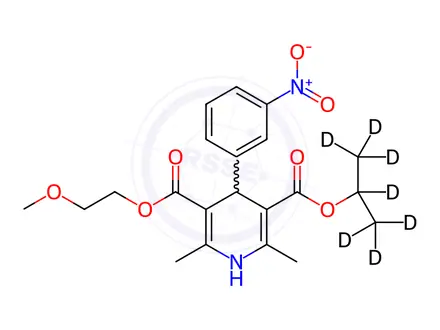 Chemical structure of Nimodipine D7
