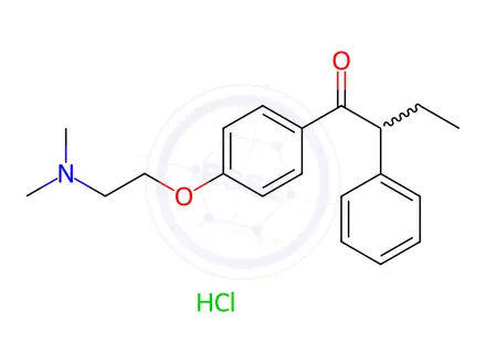 Chemical structure of Tamoxifen EP Impurity G HCl