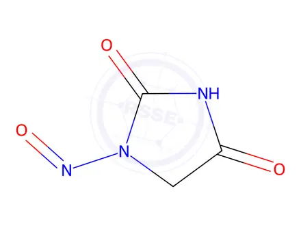 Chemical structure of Hydantoin Impurity 34 (N-Nitroso Hydantoin)