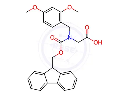 Chemical structure of Fmoc-N-(2,4-dimethoxybenzyl)-glycine