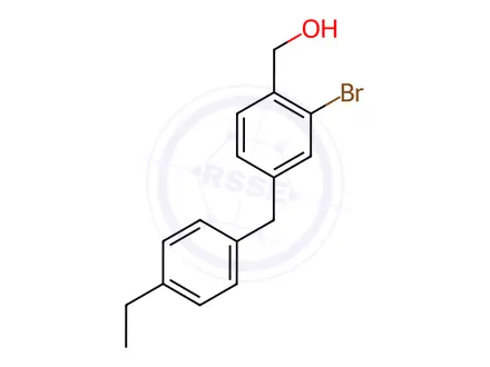 Chemical structure of (2-Bromo-4-(4-ethylbenzyl)phenyl)methanol