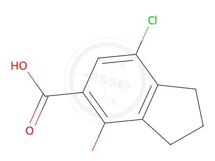 Chemical structure of Clorindanic