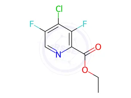Chemical structure of Ethyl 4-chloro-3,5-difluoropicolinate