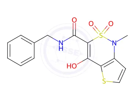 Chemical structure of N-Benzyl-4-hydroxy-1-methyl-1H-thieno[3,2-c][1,2]thiazine-3-carboxamide 2,2-dioxide