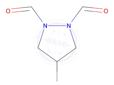 Chemical structure of 4-Bromopyrazolidine-1,2-dicarbaldehyde
