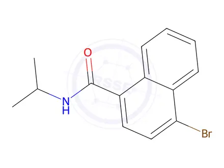 Chemical structure of 4-Bromo-N-isopropylnaphthalene-1-carboxamide