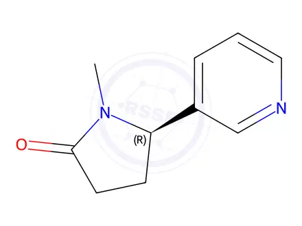 Chemical structure of R-(+)-Cotinine