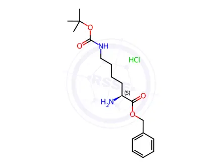 Chemical structure of H-Lys(Boc)-Obzl Hydrochloride