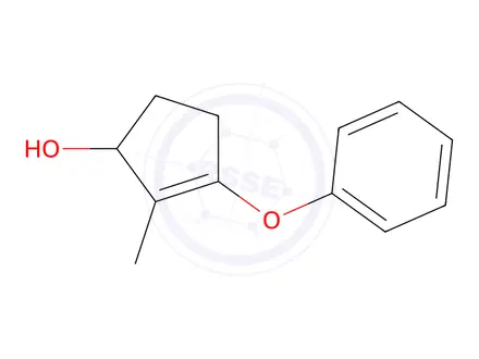 Chemical structure of 2-Methyl-3-phenoxycyclopent-2-enol
