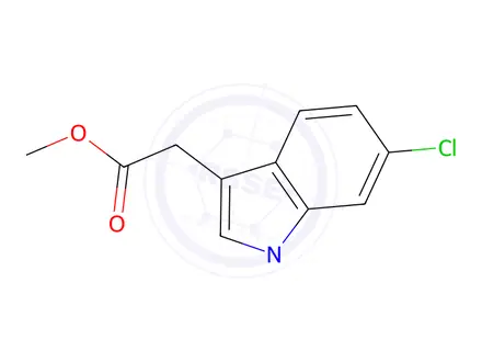 Chemical structure of Methyl 2-(6-chloro-1-methyl-1H-indol-3-yl)acetate