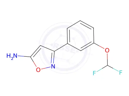 Chemical structure of 3-(3-(Difluoromethoxy)phenyl)isoxazol-5-amine