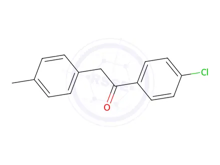 Chemical structure of 1-(4-Chlorophenyl)-2-p-tolylethanone