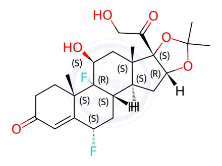 Chemical structure of Fluocinolone Acetonide Impurity 60