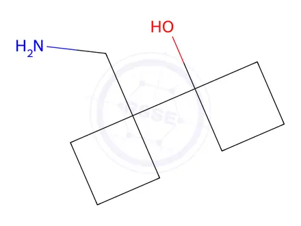 Chemical structure of 1-[1-(Aminomethyl)cyclobutyl]cyclobutan-1-ol