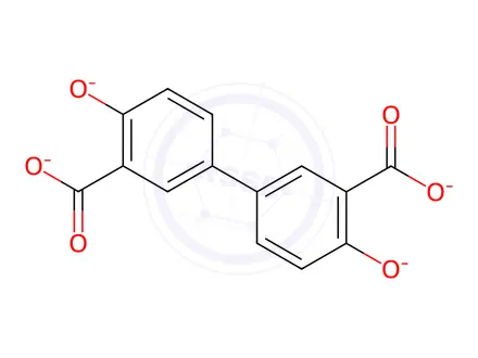 Chemical structure of Magnesium, [μ-[4,4'-di(hydroxy-κO)[1,1'-biphenyl]-3,3'-dicarboxylato(4-)-κO3:κO3']]di-