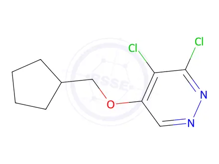 Chemical structure of 3,4-Dichloro-5-(cyclopentylmethoxy)pyridazine