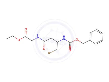 Chemical structure of Ethyl 2-(3-(benzyloxycarbonylamino)-4-bromobutanamido)acetate