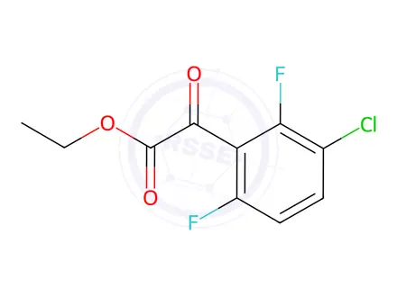 Chemical structure of ethyl 2-(3-chloro-2,6-difluorophenyl)-2-oxoacetate