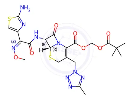 Chemical structure of Cefteram Pivoxil