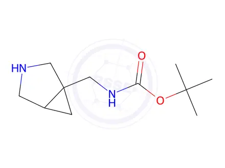 Chemical structure of (3-Azabicyclo[3.1.0]Hex-1-Ylmethyl)-Carbamic Acid,, 1,1-Dimethylethyl Ester