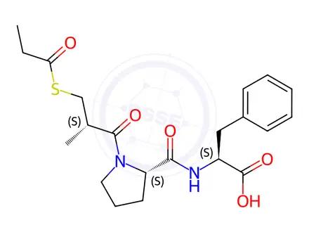 Chemical structure of Alacepril Impurity 1