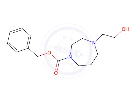 Chemical structure of Benzyl 4-(2-hydroxyethyl)-1,4-diazepane-1-carboxylate
