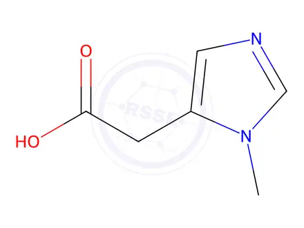 Chemical structure of 2-(1-Methyl-1H-imidazol-5-yl)acetic acid