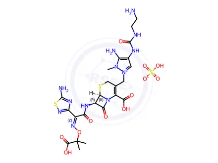 Chemical structure of Ceftolozane Sulfate