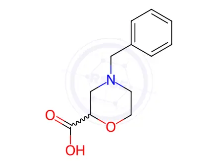 Chemical structure of 4-benzylmorpholine-2-carboxylic acid
