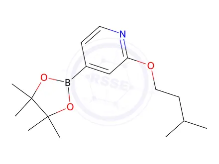 Chemical structure of 2-(Isopentyloxy)-4-(4,4,5,5-tetramethyl-1,3,2-dioxaborolan-2-yl)pyridine
