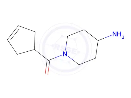 Chemical structure of 1-(Cyclopent-3-ene-1-carbonyl)piperidin-4-amine
