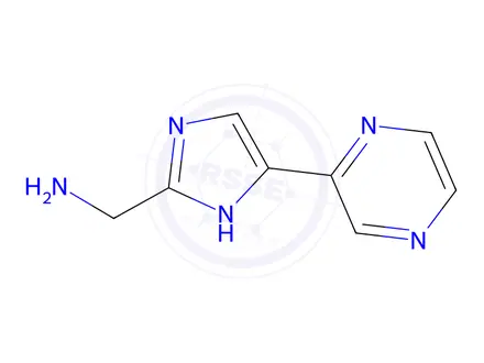 Chemical structure of (5-(Pyrazin-2-yl)-1H-imidazol-2-yl)methanamine