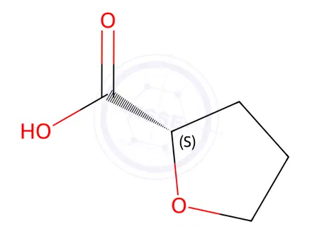 Chemical structure of (S)-(-)-Tetrahydro-2-furoic acid