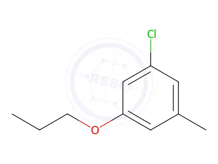 Chemical structure of Benzene, 1-chloro-3-methyl-5-propoxy-