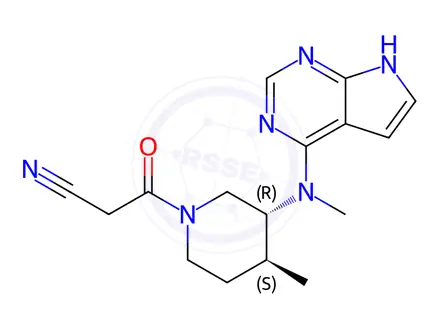 Chemical structure of (3R,4S)-Tofacitinib