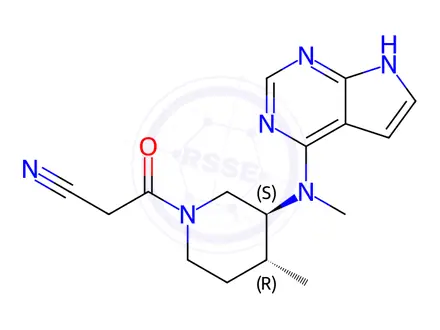 Chemical structure of (3S,4R)-Tofacitinib