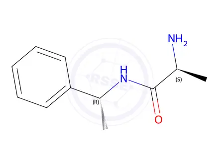Chemical structure of (S)-2-Amino-N-((R)-1-phenylethyl)propanamide