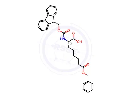 Chemical structure of Fmoc-L-Asu(Bzl)-OH