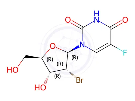 Chemical structure of 2'-Bromo-2'-deoxy-5-fluorouridine