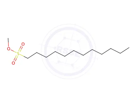 Chemical structure of METHYLDODECANESULPHONATE