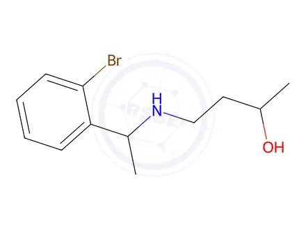 Chemical structure of 4-((1-(2-Bromophenyl)ethyl)amino)butan-2-ol