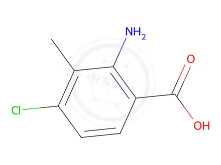 Chemical structure of 2-Amino-4-chloro-3-methylbenzoic Acid