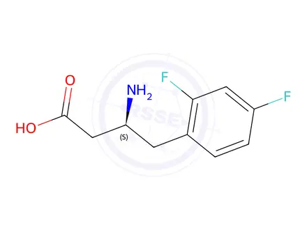 Chemical structure of (S)-3-AMINO-4-(2,4-DIFLUOROPHENYL)-BUTYRIC ACID-HCL