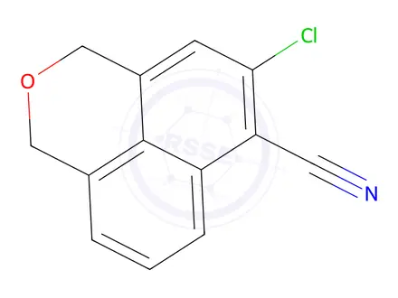 Chemical structure of 5-Chloro-1,3-dihydrobenzo[de]isochromene-6-carbonitrile