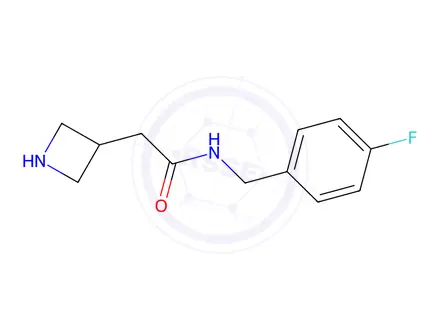Chemical structure of 2-(Azetidin-3-yl)-n-[(4-fluorophenyl)methyl]acetamide