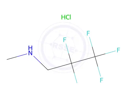 Chemical structure of methyl(2,2,3,3,3-pentafluoropropyl)amine hydrochloride